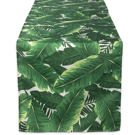 DESIGN IMPORTS 14 x 108 in. Banana Leaf Outdoor Table Runner CAMZ38590